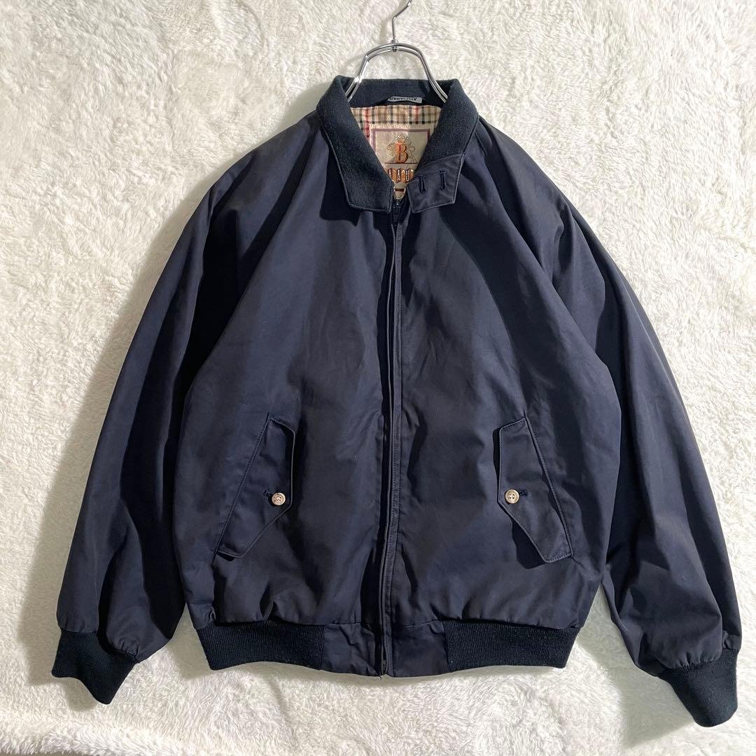 バラクータ　Ｇ９　スイングトップ　ハリントンジャケット　ネイビー　チェック裏地