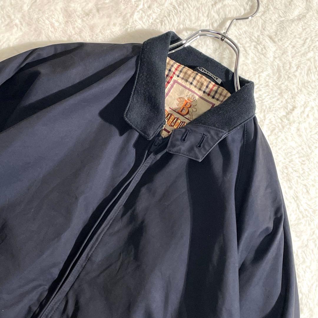 バラクータ　Ｇ９　スイングトップ　ハリントンジャケット　ネイビー　チェック裏地