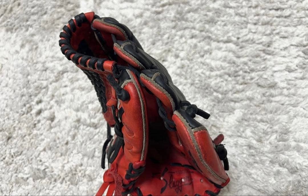 バ*チ様 Slugger 特別オーダー 軟式グローブ 赤黒