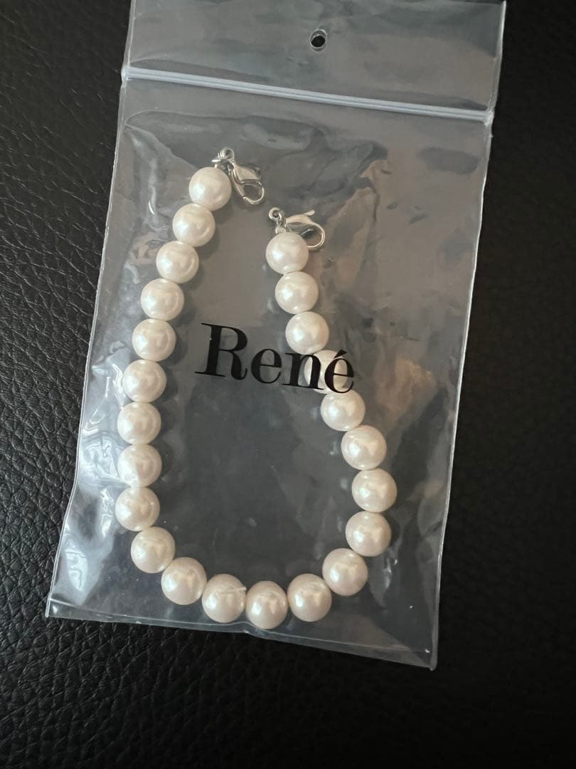 Rene 白襟　34 美品　ワンピース　濃紺 襟付きワンピース　商品タグ有り
