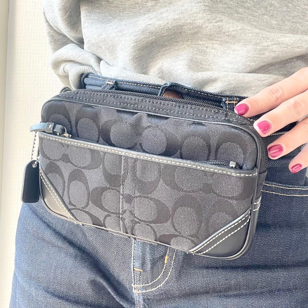 【新品・保管品】COACH ウエストポーチ ショルダーバッグ ベルト