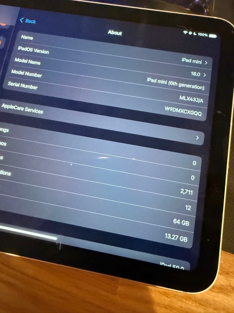 Apple iPad mini (第６世代) Cellular ゴールド64GB