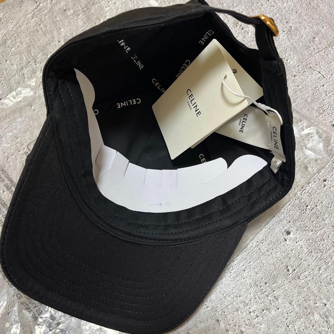 CELINE ノベルティブラック ベースボールキャップ