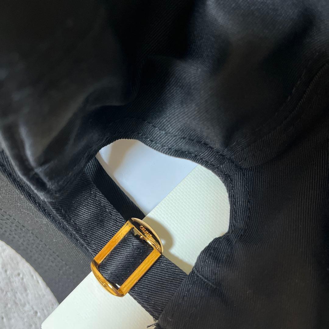 CELINE ノベルティブラック ベースボールキャップ
