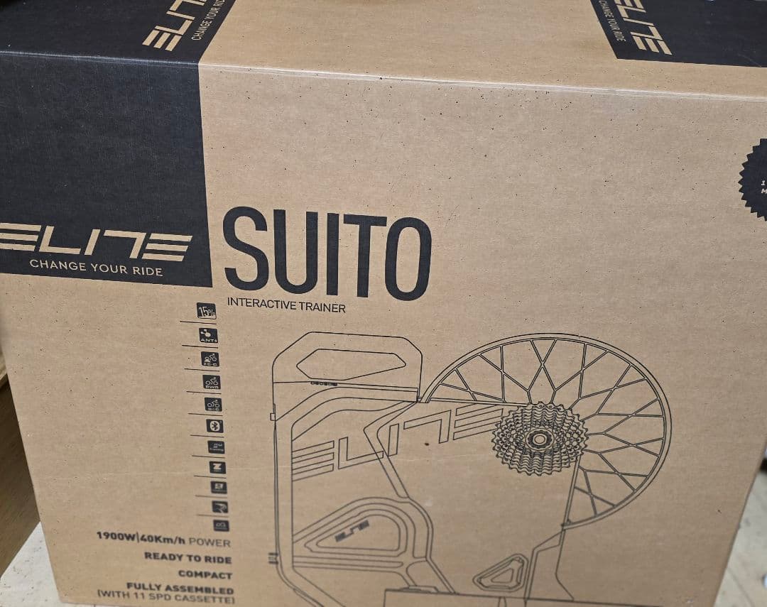 じ*ん様 ELITE SUITO 実走距離低め スプロケ、前輪留め付き 通電確認