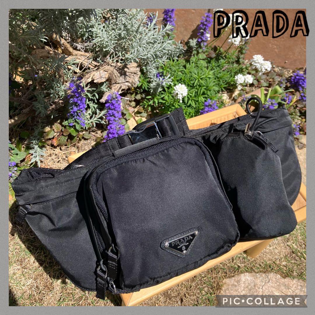 ✨極美品✨プラダ PRADA ボディバッグ ブラック ナイロン