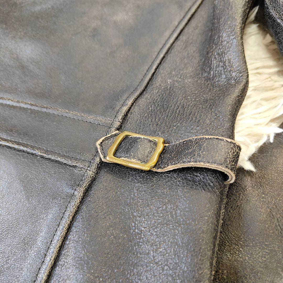 良品 THEE HYSTERIC XXX 羊革 スタジャン メンズS〜M 黒