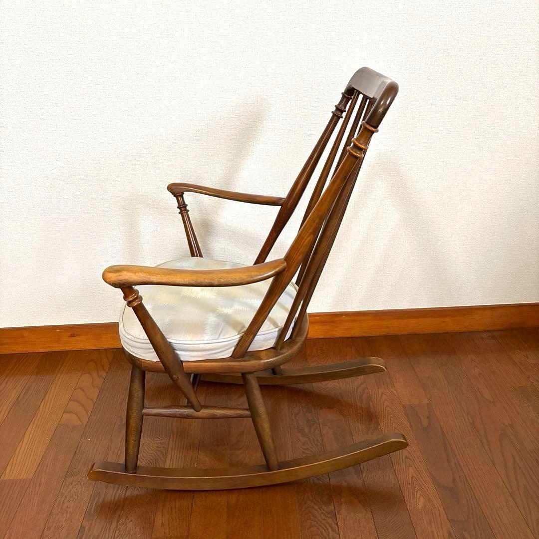 【良品】オールドカリモク ロッキングチェア 希少 ヴィンテージ