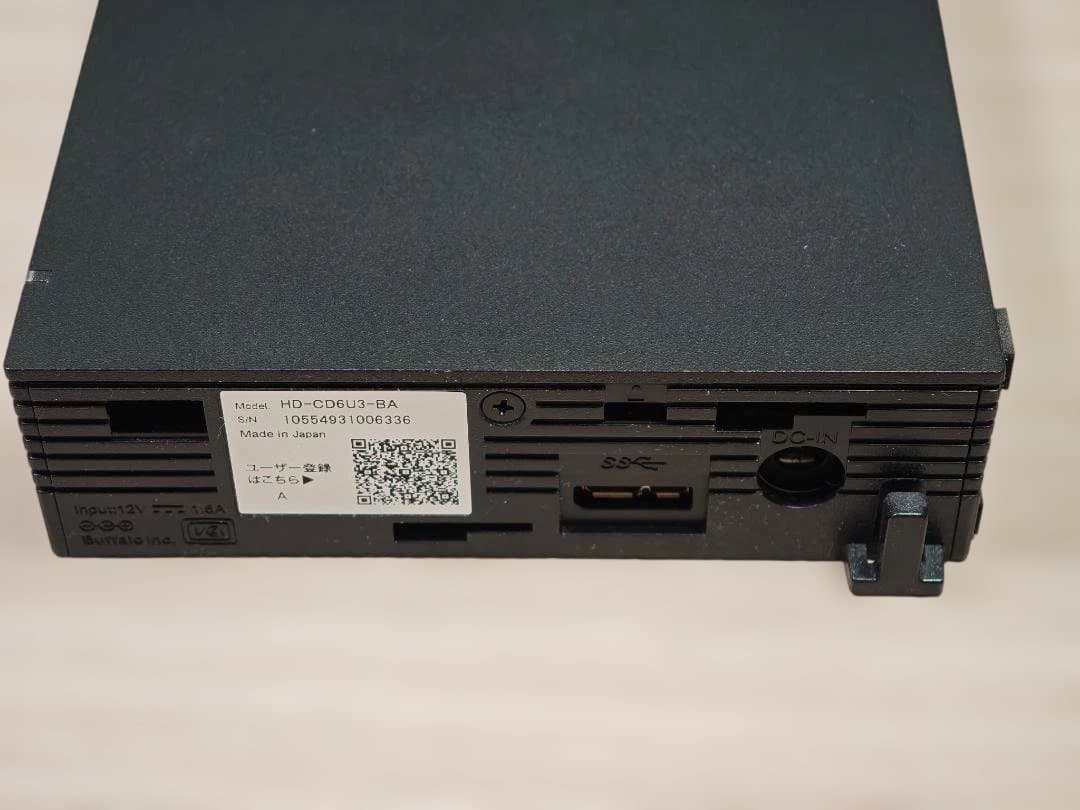 BUFFALO　HD-CD6U3-BA　6TB　外付けハードディスク