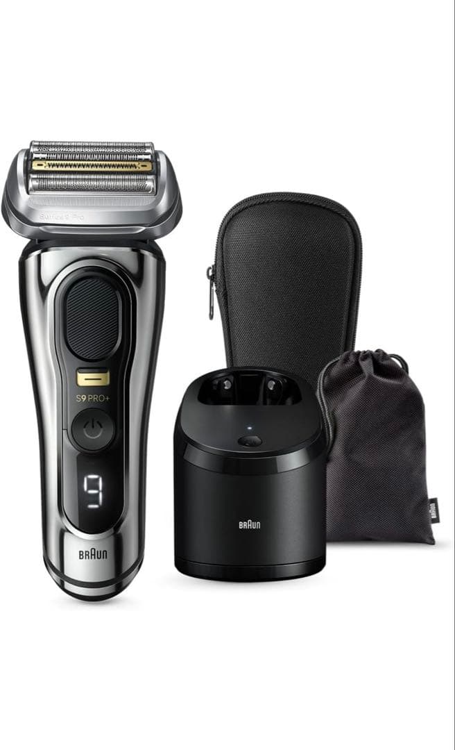 ブラウン 電気シェーバー 9 PRO+ 電動 髭剃り 5in1アルコール洗浄