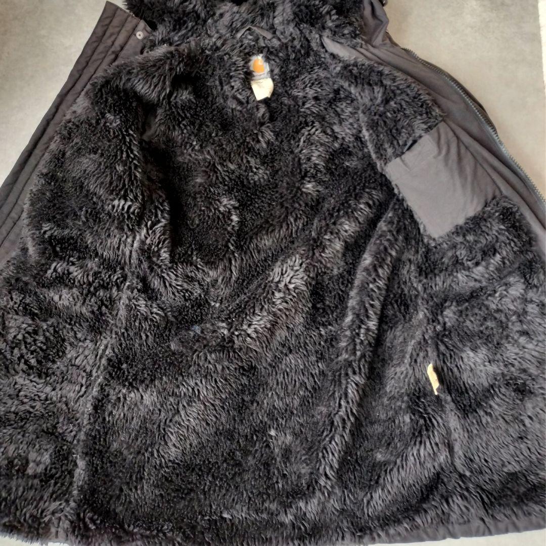 【美品・希少】Carhartt 裏ボア モッズコート 黒 M レディース