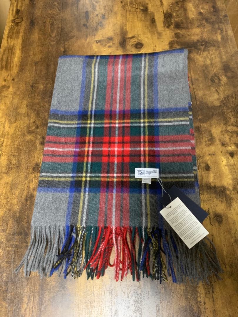 も*か様 ジョンストンズストール大判　カシミア　グレースチュワート