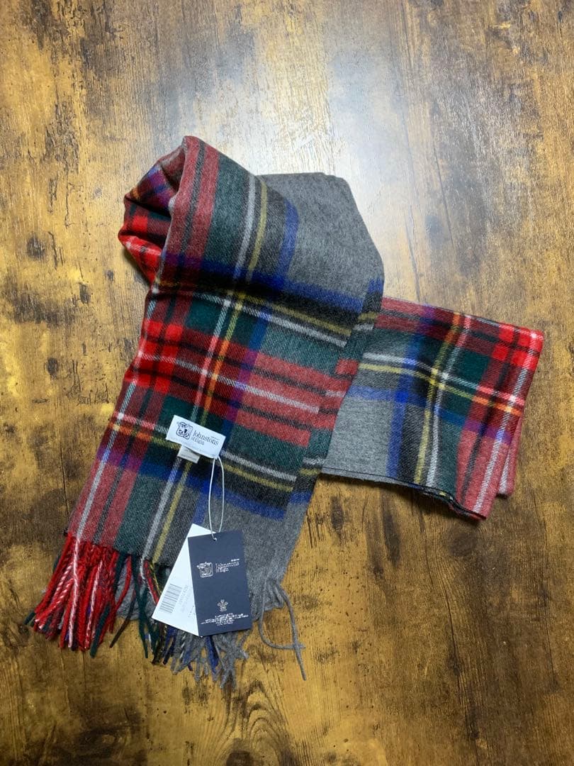 も*か様 ジョンストンズストール大判　カシミア　グレースチュワート