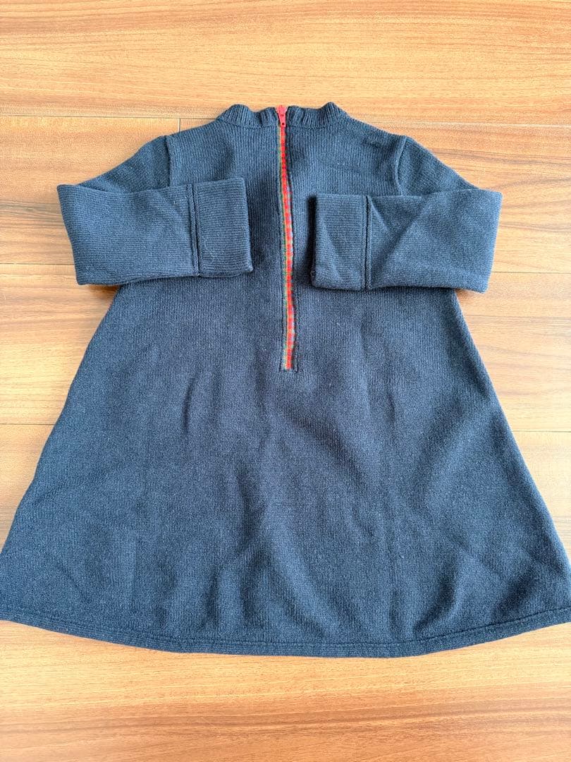 ファミリア　ワンピース　90cm 靴下13-15cm テリア