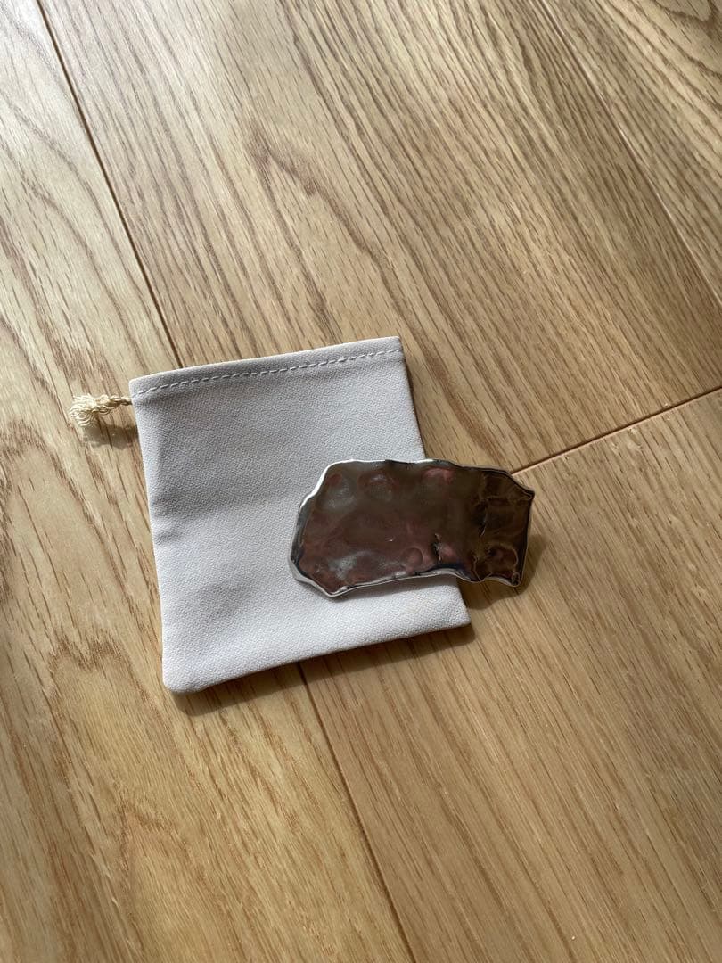 プリュイ　 デブリス バレッタ シルバー