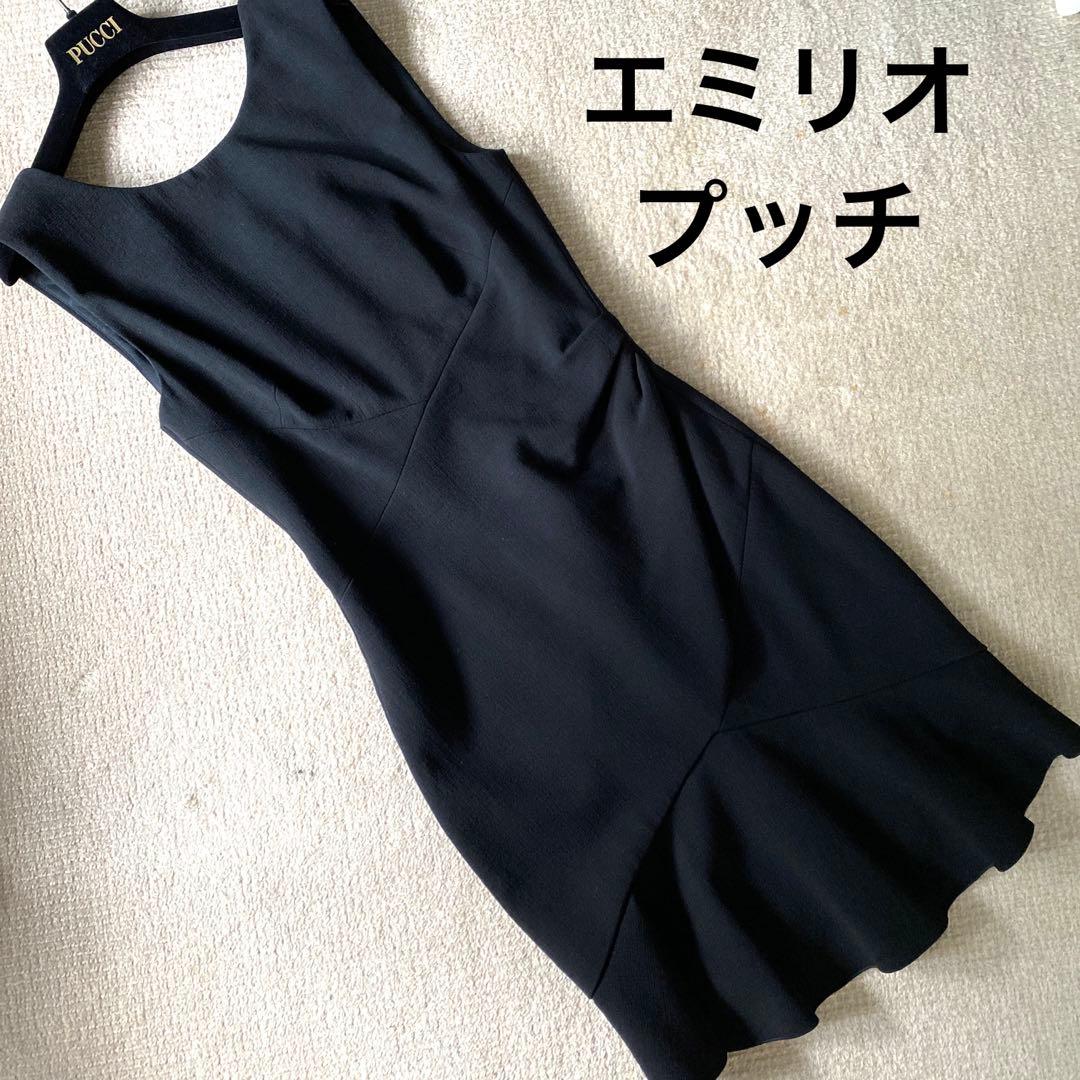 エミリオプッチ　黒ノースリーブワンピース