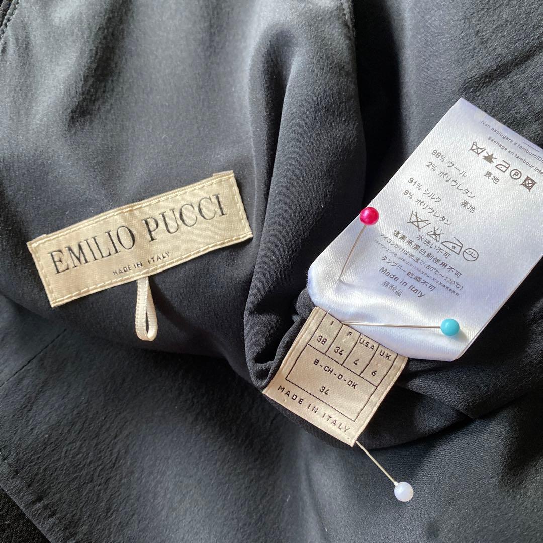 エミリオプッチ　黒ノースリーブワンピース