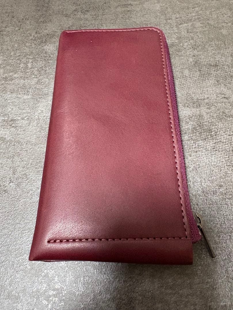 STATUSY ワイン レザー 長財布 イルモードジップ il mode ZIP