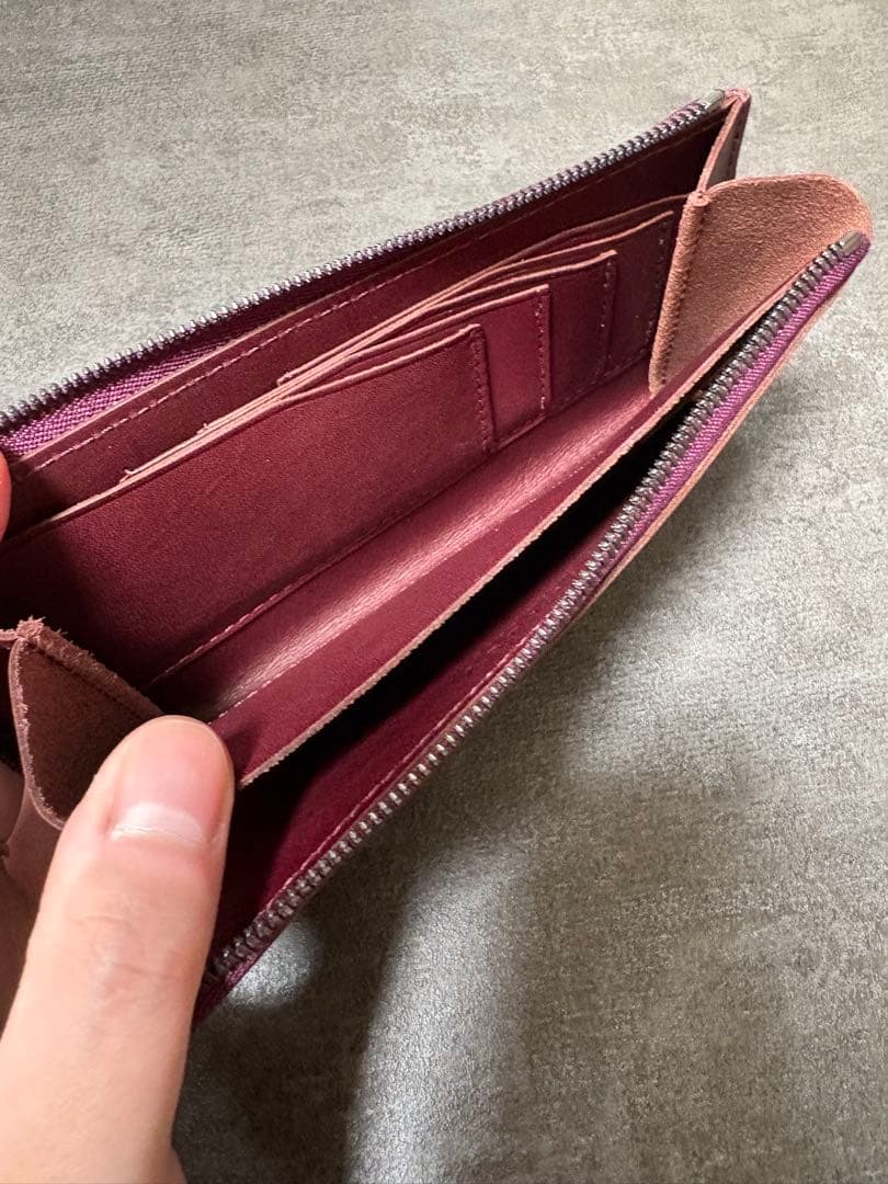 STATUSY ワイン レザー 長財布 イルモードジップ il mode ZIP