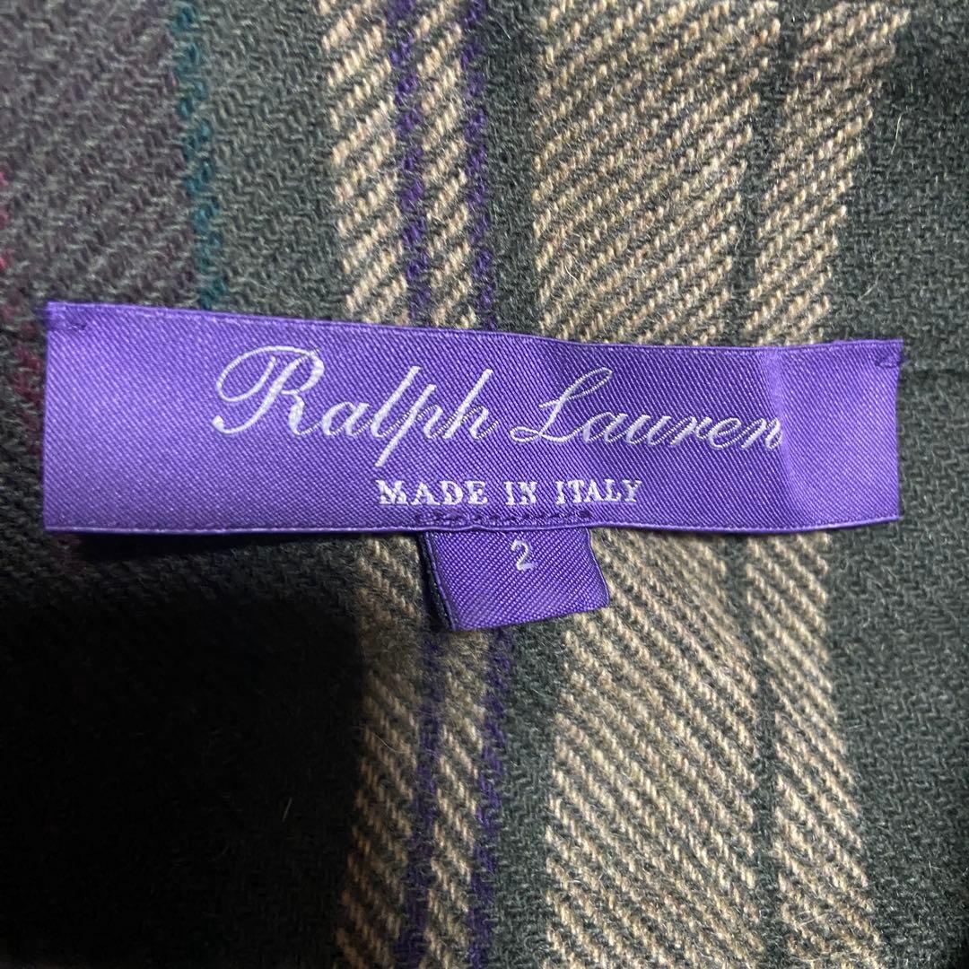 ラルフローレン　パープルレーベル　チェック　ウール　シャツ　ジャケット