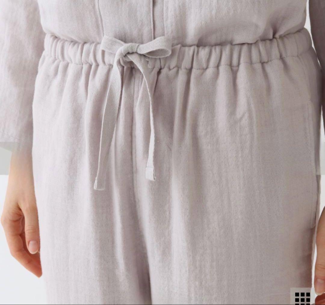 新品　UCHINO ウチノ　マシュマロガーゼ　パジャマ　M 完売品　ライトグレー