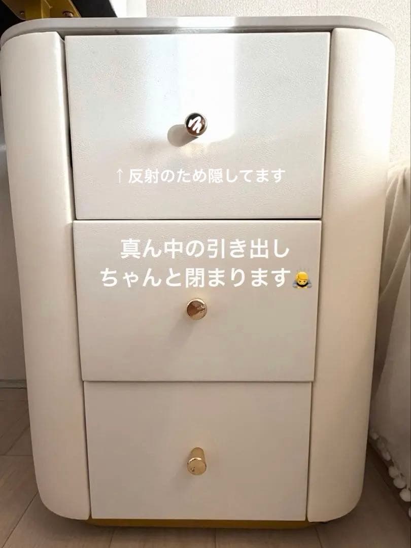 2/15まで【セット】モダンホワイトドレッサー・鏡台