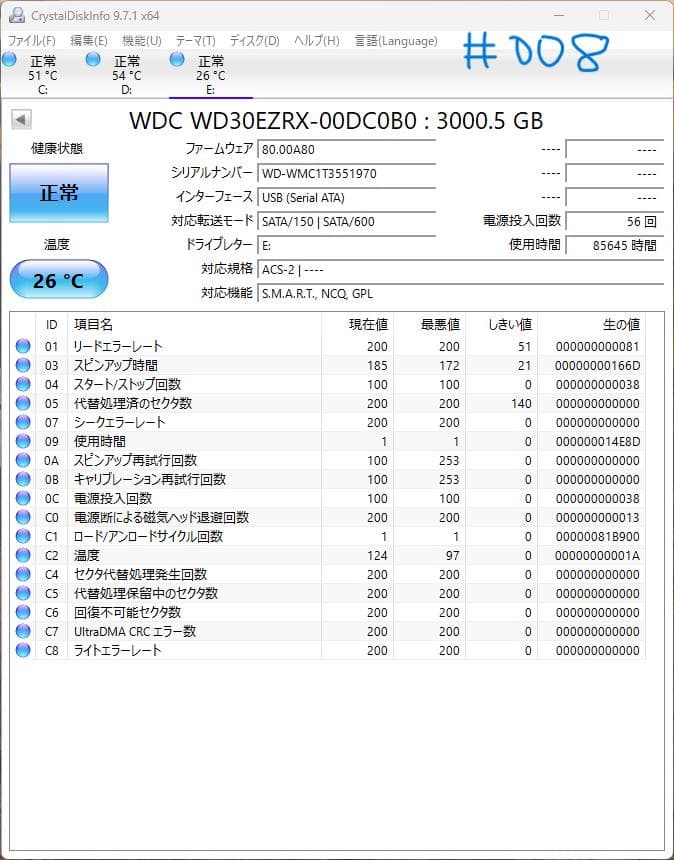 ハードディスク 3TB×4本、4TB×1本 HDDセット
