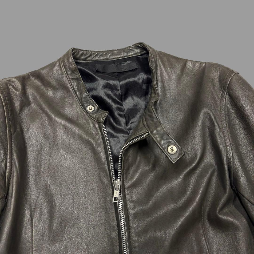 ジャケット・アウター Rare 00s archive EKAM Tech Leather Rider