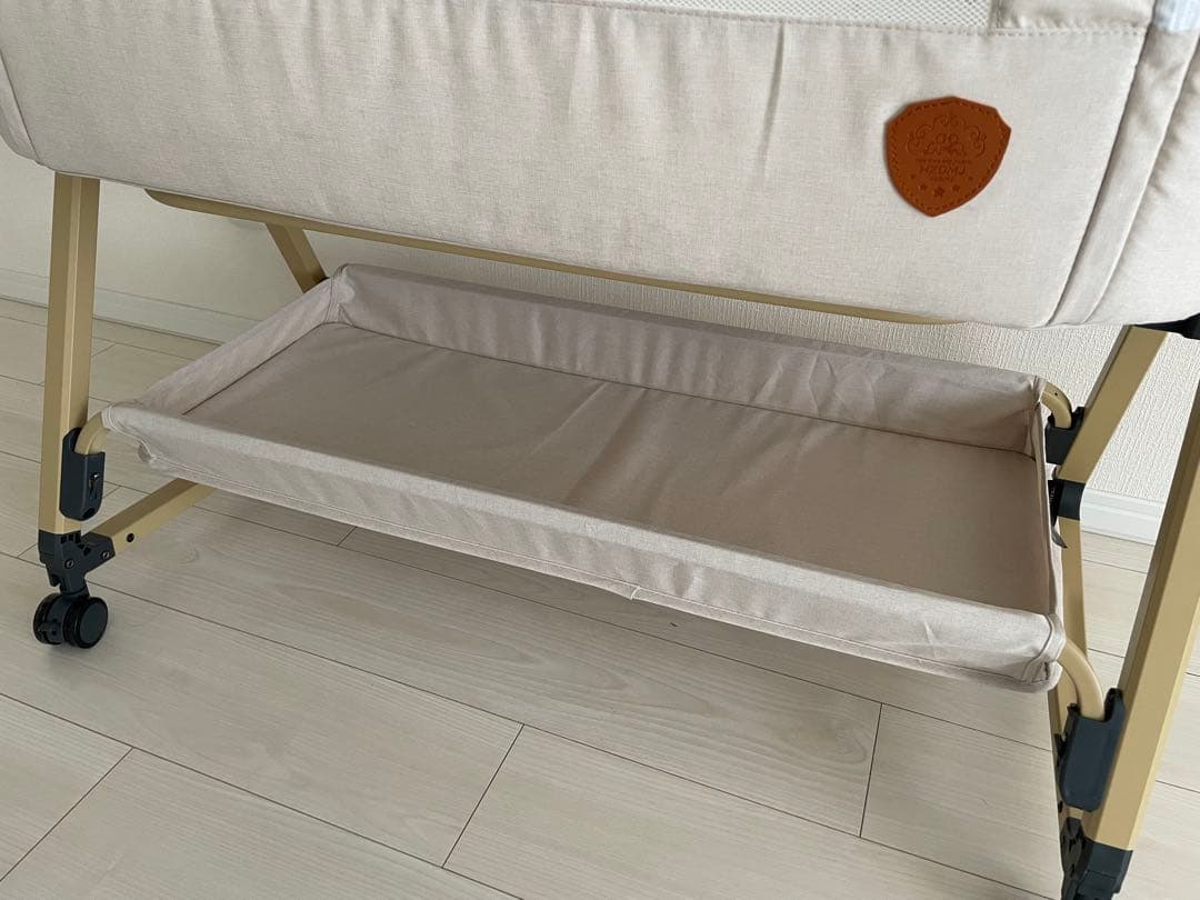 【美品】ベビーベッドHZDMJ ベージュ 2024年購入4ヶ月使用