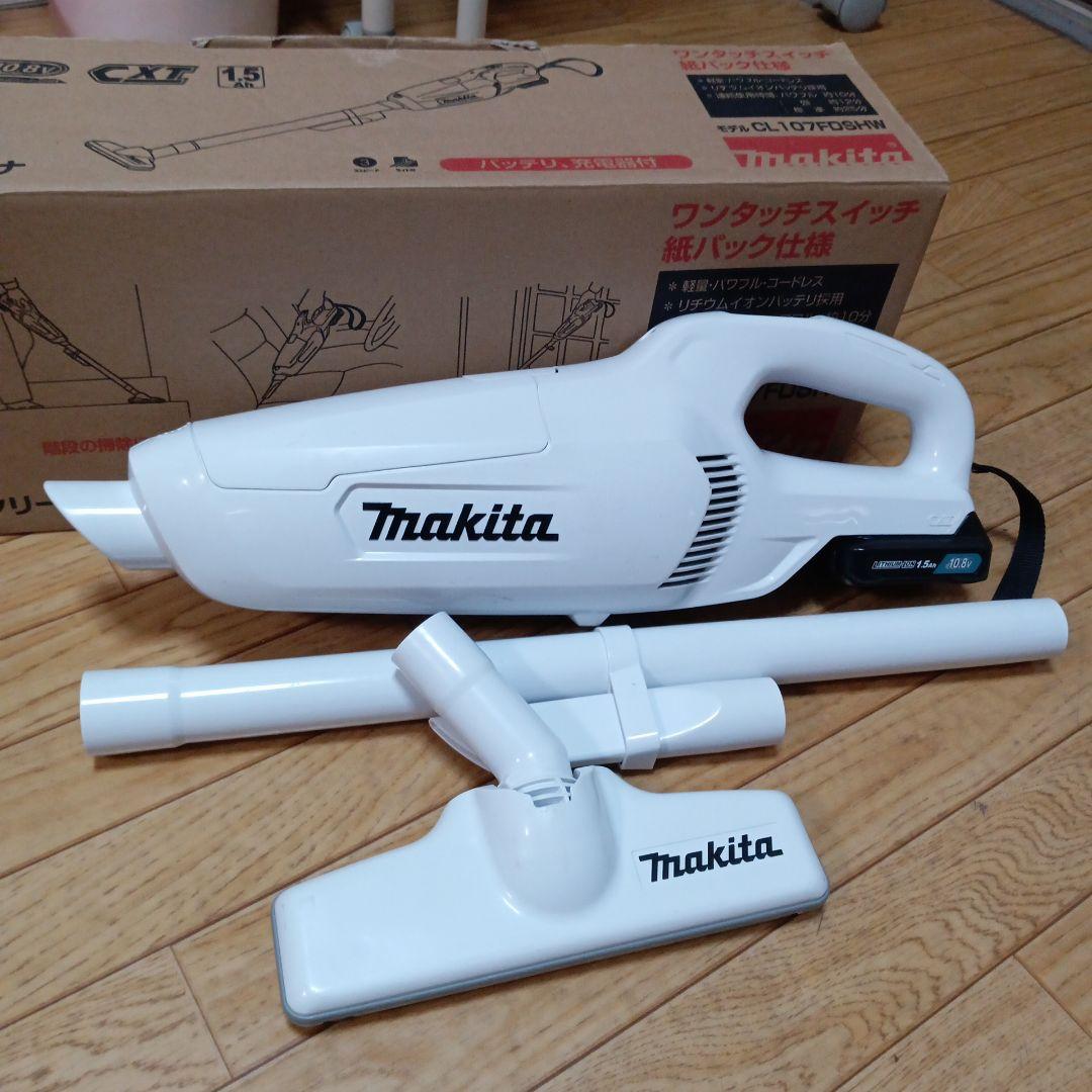 マキタ10.4V充電式クリーナーCL107FD 及びバッテリー、新品充電器付