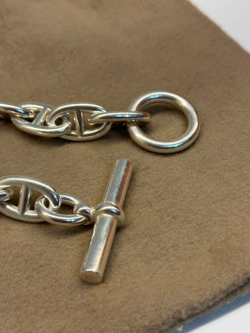 HERMES エルメス シェーヌダンクル ブレスレットTGM13コマ