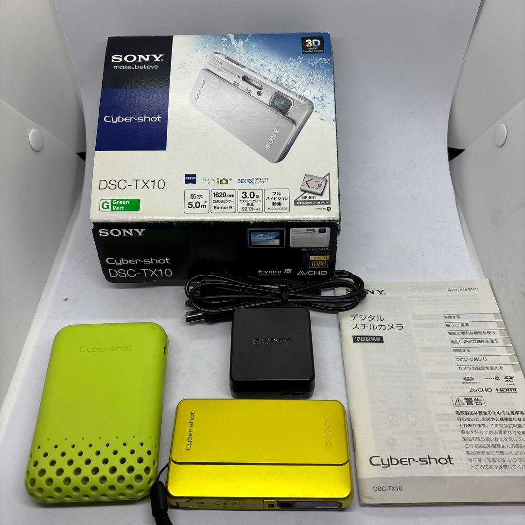 【美品】SONY Cyber-shot DSC-TX10 グリーン　動作確認済