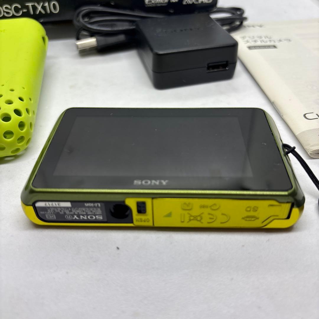 【美品】SONY Cyber-shot DSC-TX10 グリーン　動作確認済