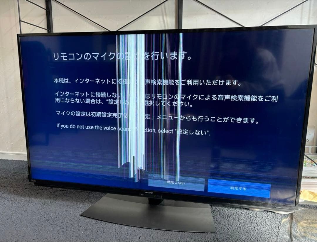 SHARP 4T-C50BL1 液晶テレビ 本体 画面不良