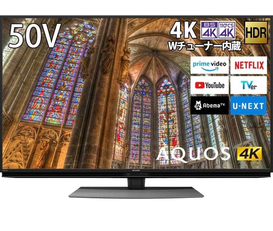 SHARP 4T-C50BL1 液晶テレビ 本体 画面不良