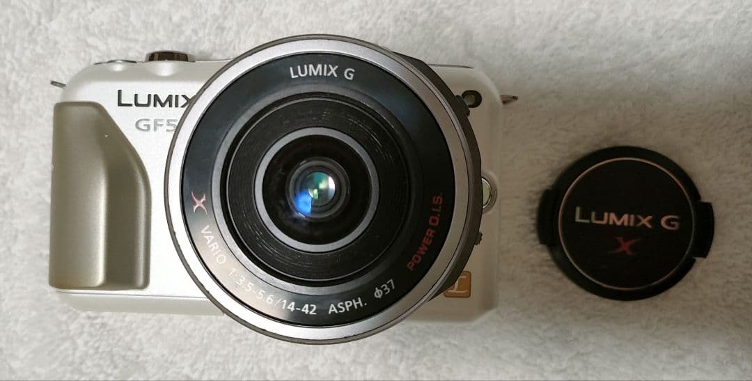 パナソニック 一眼レフ LUMIX DMC-GF5X-W バッテリー2個