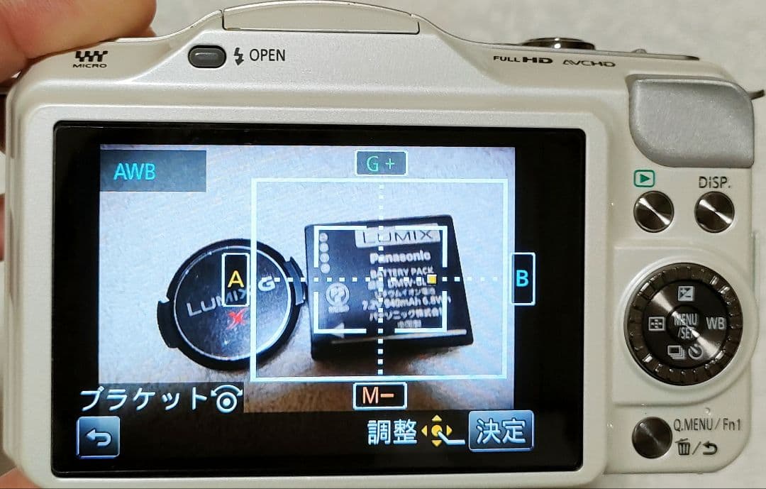 パナソニック 一眼レフ LUMIX DMC-GF5X-W バッテリー2個