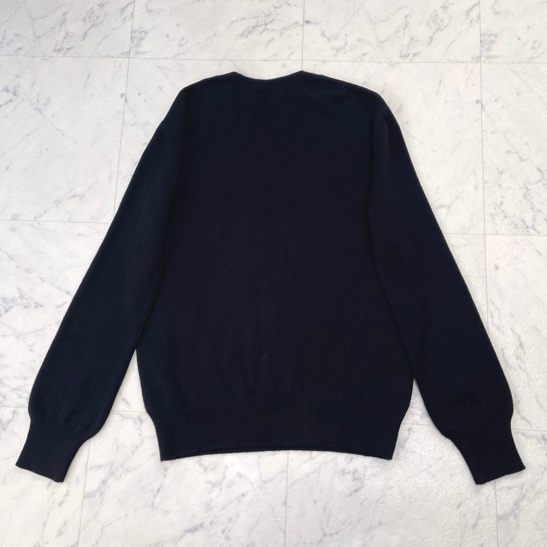 美品✨️ルイ・ヴィトン カシミヤ100% Vネックセーター S エンブレムチェーン