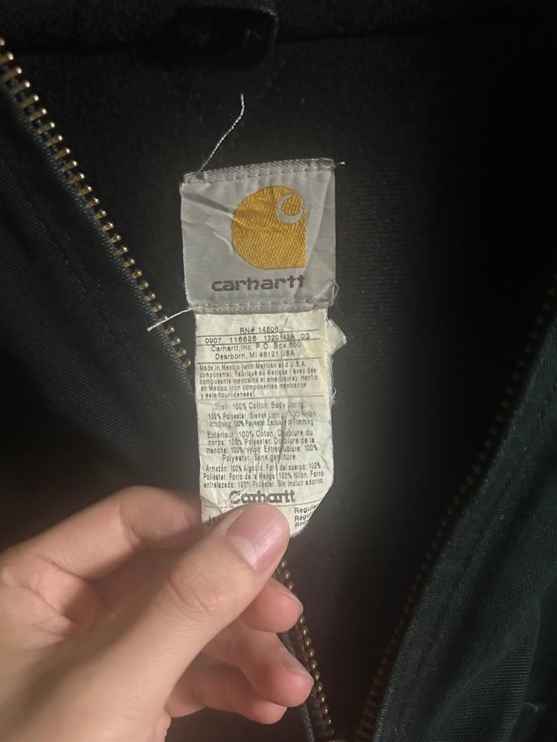 RENGACarharttアクティブジャケット ブラック