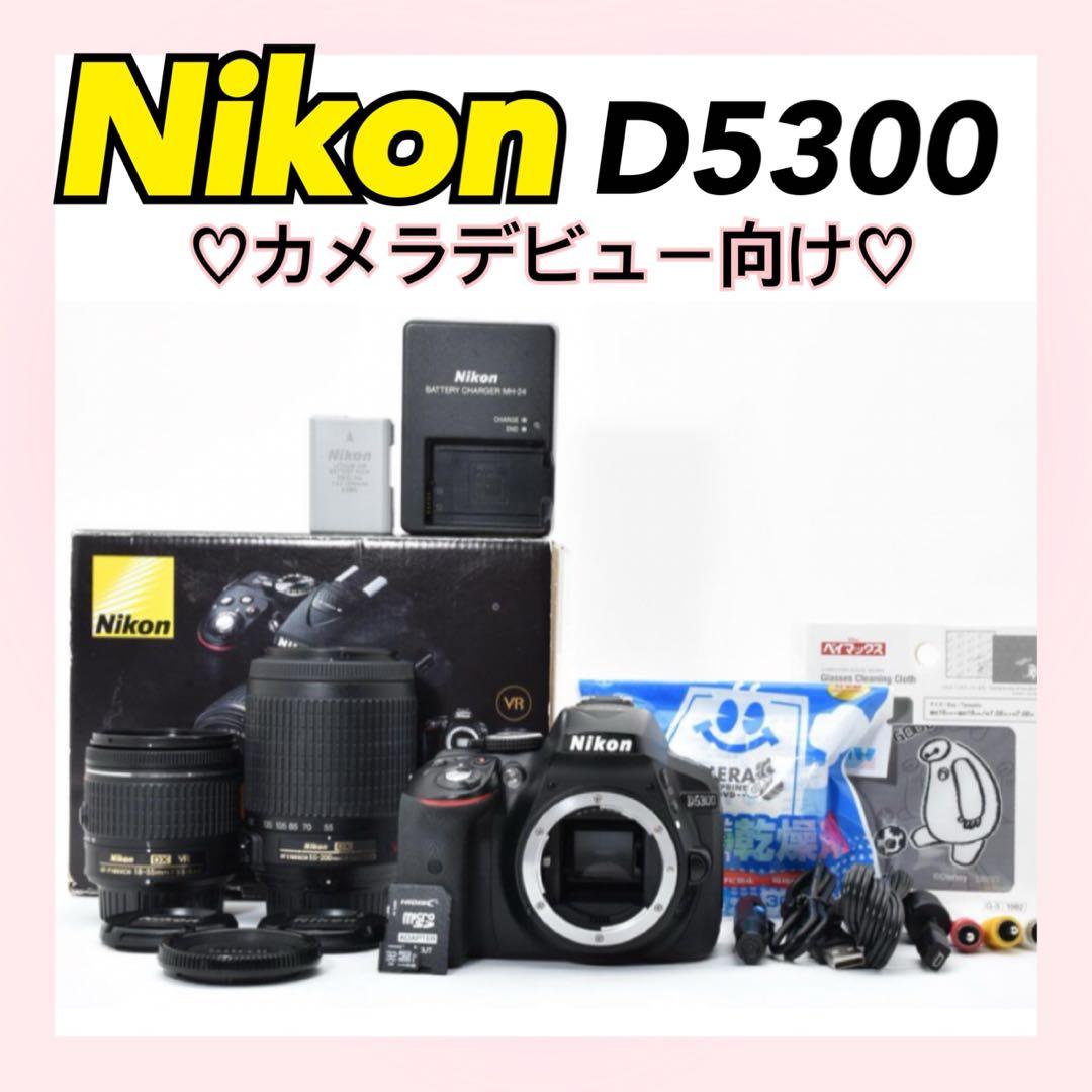 ✨望遠レンズ付き✨Nikon D5300 フルセット 動画撮影もできる 高画質