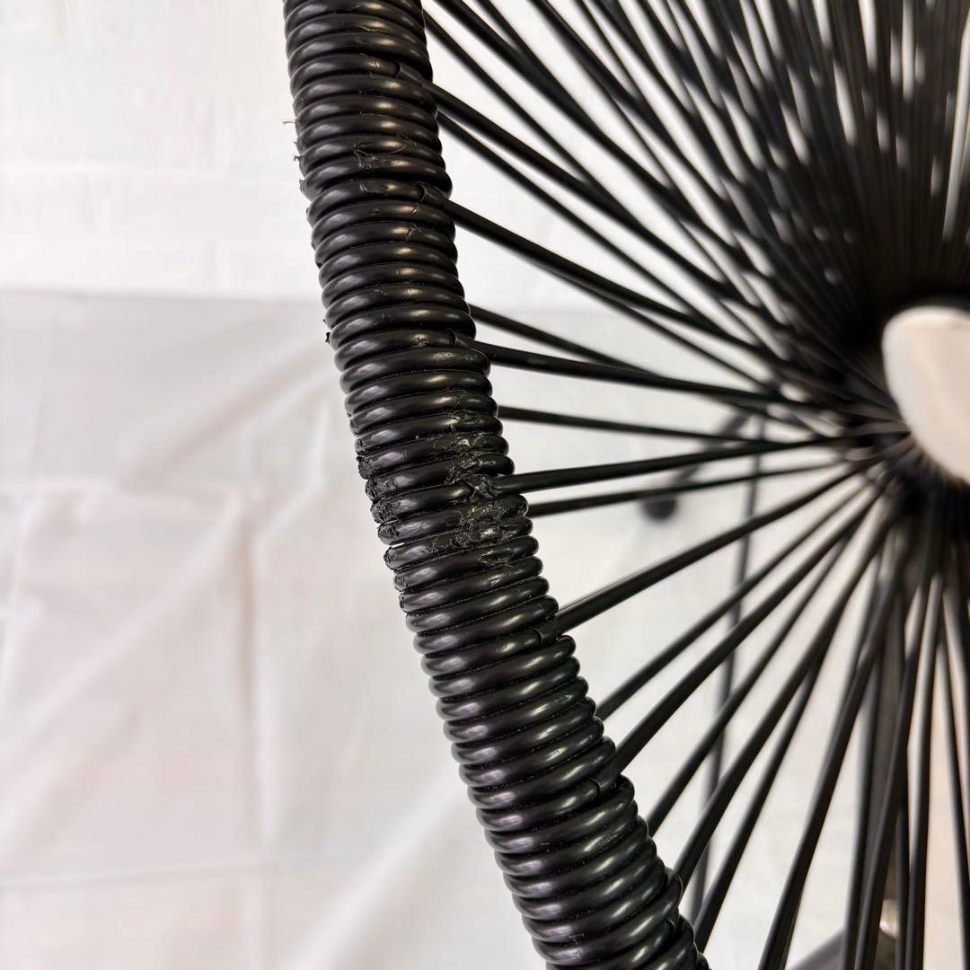 【まつ様限定】 アカプルコチェア風　ラウンジチェア　黒 美品