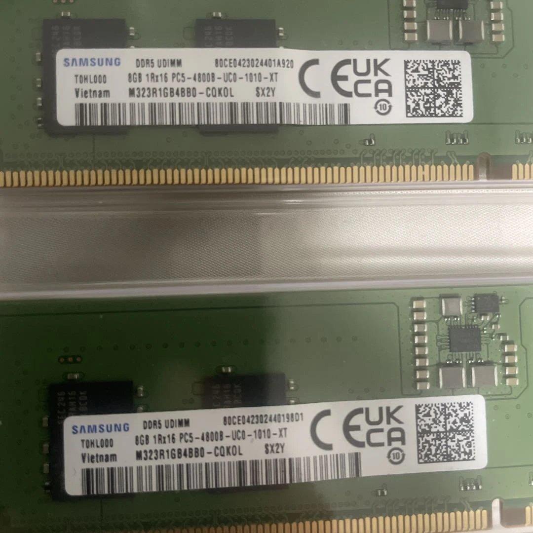 Samsung DDR5-4800 8GB×2 16GB デスクトップ メモリー