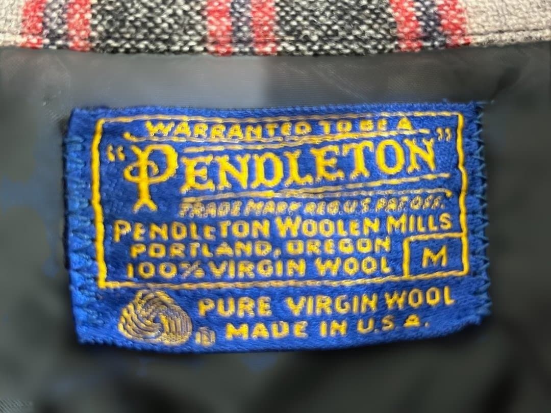60s ペンドルトン ビンテージ レアカラー ウールシャツ　レッド　ブラック