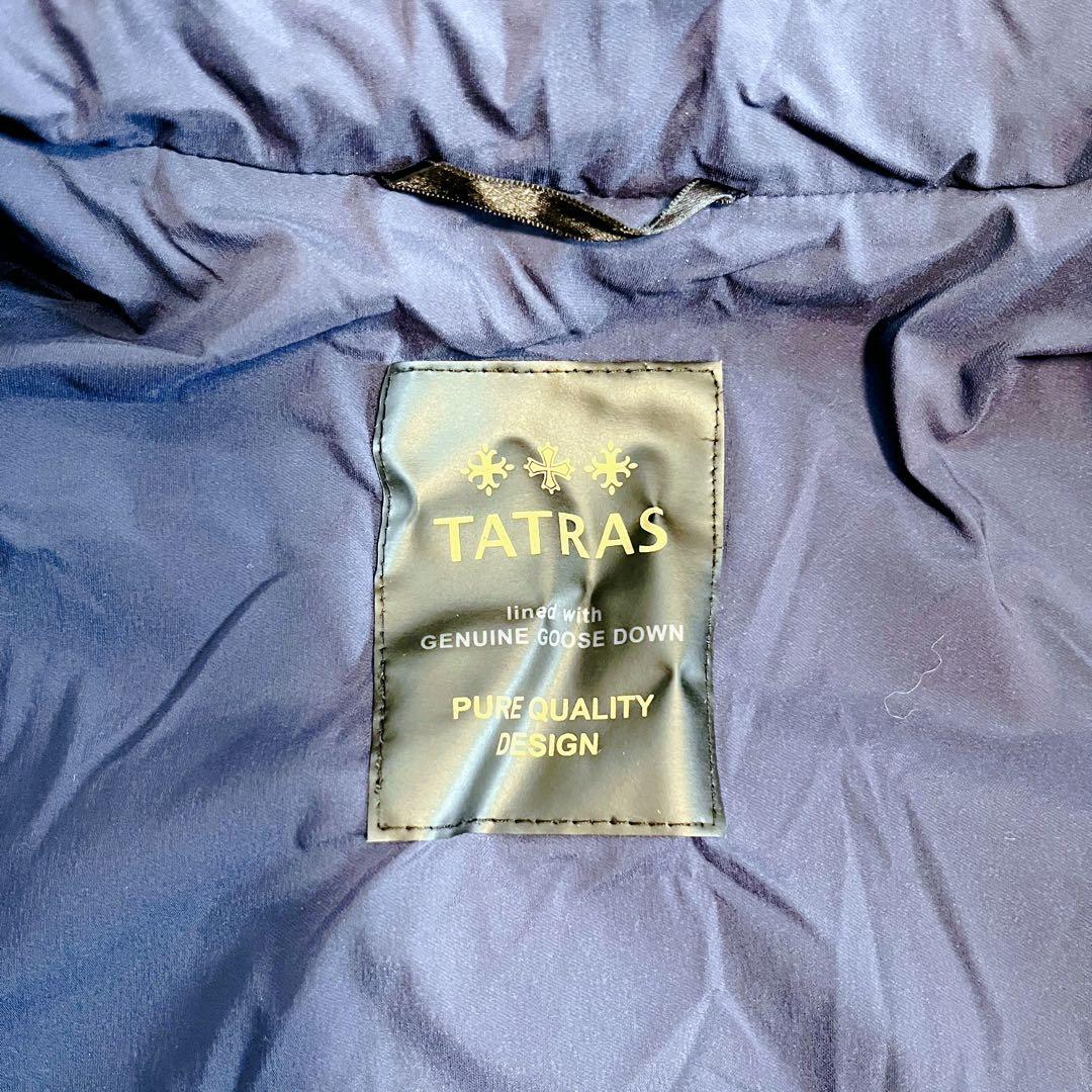 美品 TATRAS アゴーニャ ダウンコート ダウンジャケット ネイビー M