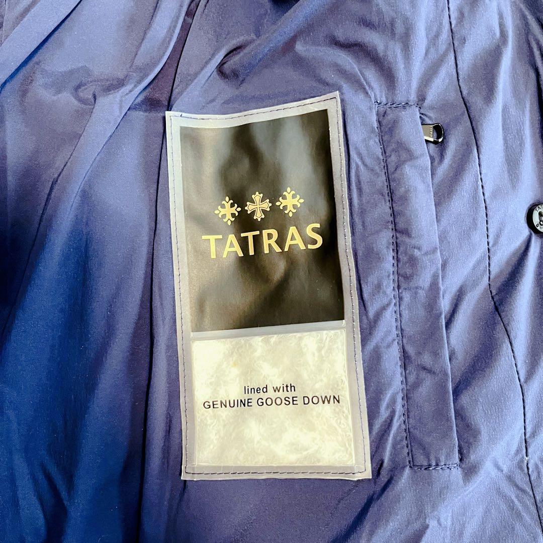 美品 TATRAS アゴーニャ ダウンコート ダウンジャケット ネイビー M