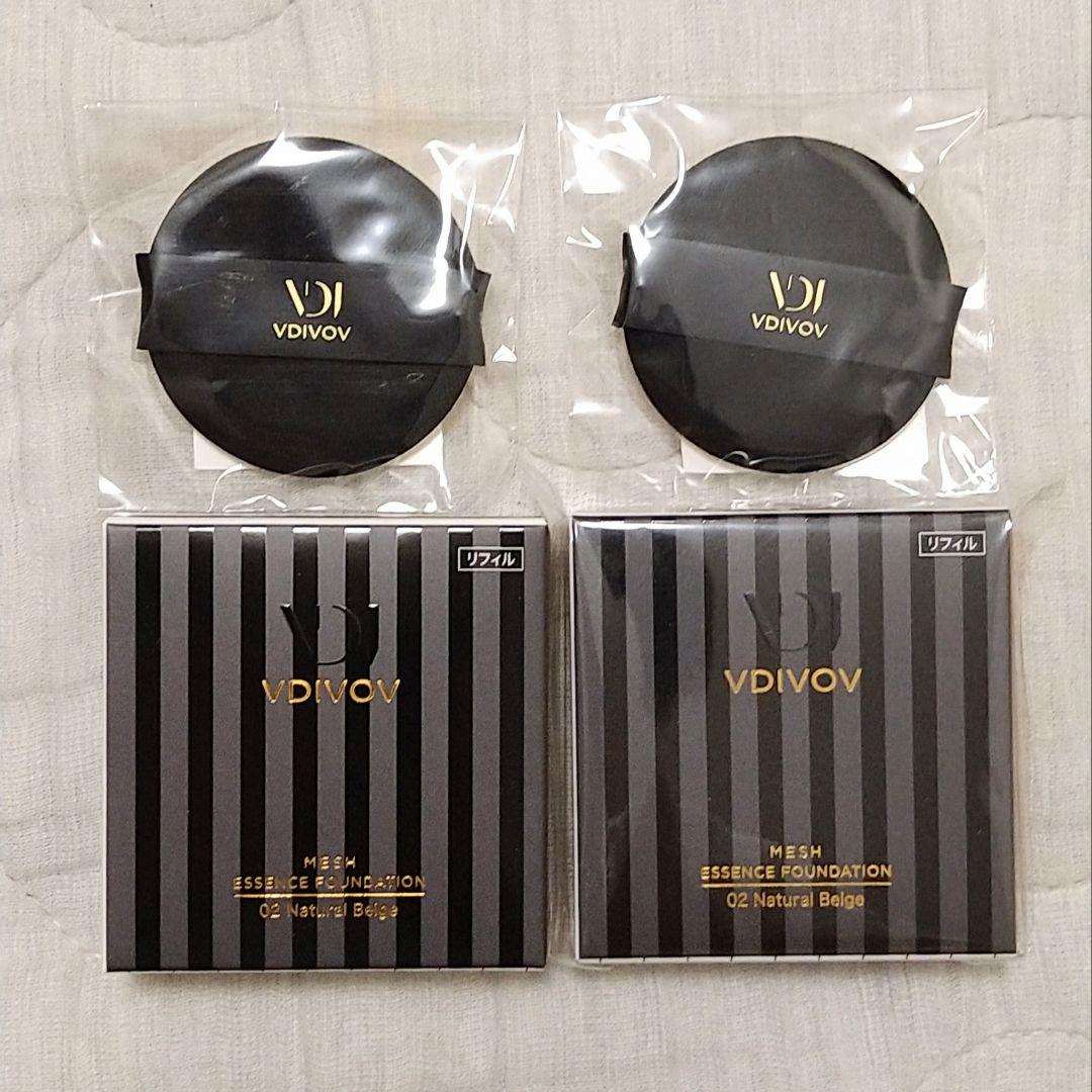ビディボブメッシュエッセンスファンデ02本品＋レフィル２個＋パフ2枚