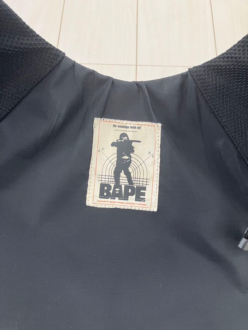 A BATHING APE ブラックバックパック