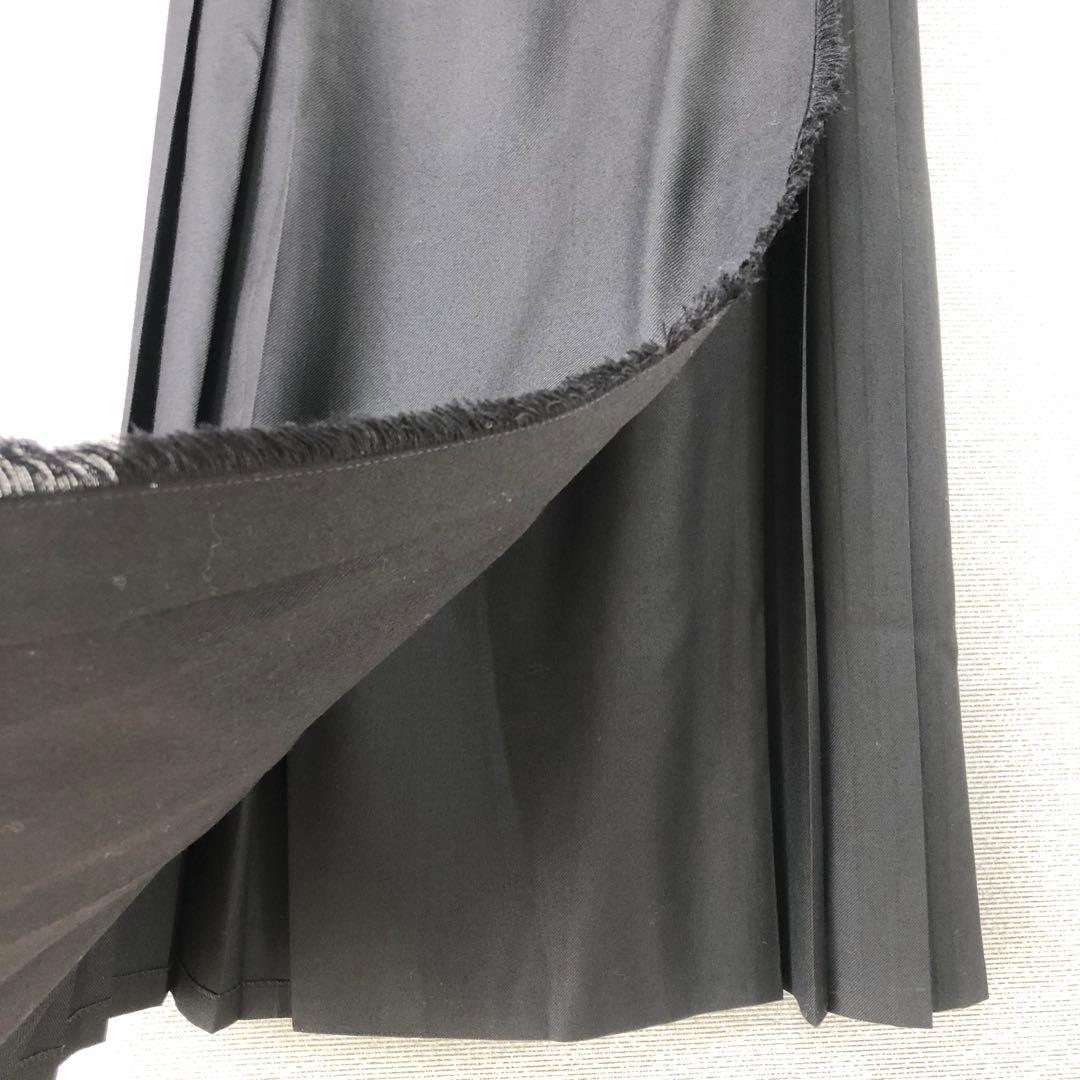 O’NEIL of DUBLIN キルト プリーツ ロングスカート ブラック