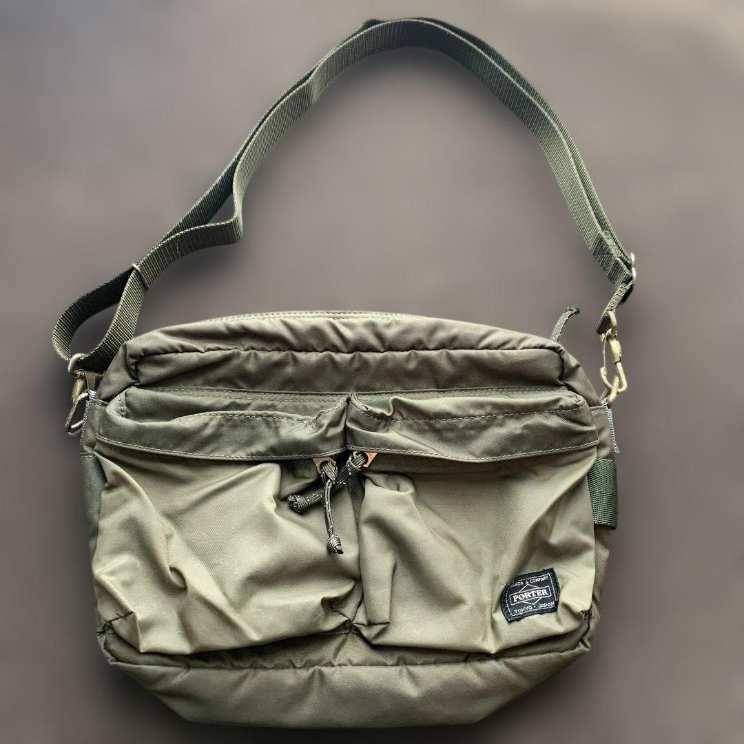 PORTER FORCE★ショルダーバッグ グリーン★ポーター フォース