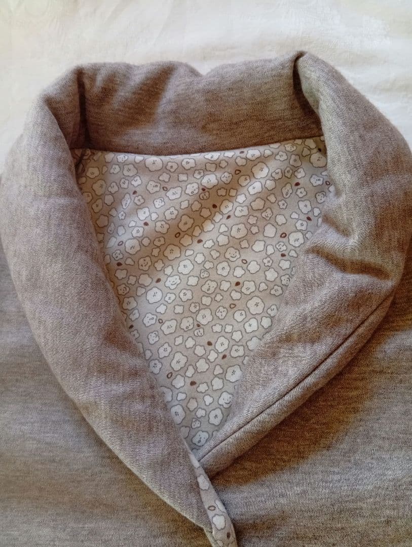 プリスティンジャケット　ヤク混　　オーガニックコットン　中綿　コットンボール柄